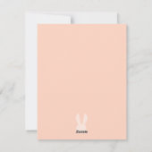 Bonne Pâques Lapin Oreilles Photo Carte de vacance (Dos)