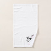 Bonne Pâques mignonne lapin oreilles et pieds (Serviette à main)