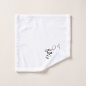 Bonne Pâques mignonne lapin oreilles et pieds (Gant de toilette)