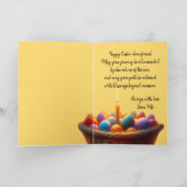 Bonne Pâques Panier Panier Plié Carte de vacances (Intérieur)