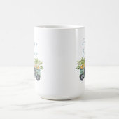 Bonne Pâques Vintage Camion café Mug (Centre)