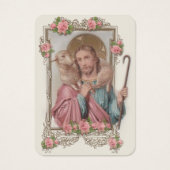Bonne Pasteur Jésus Funéraire Carte Sainte - (Devant)