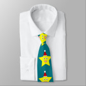 Bonne petite Cravate de Noël étoile (Attaché)