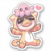 Bonne pieuvre - Sticker (Devant)