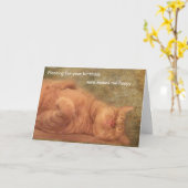 Bonne planification de la carte de chat pour votre (Fleur jaune)