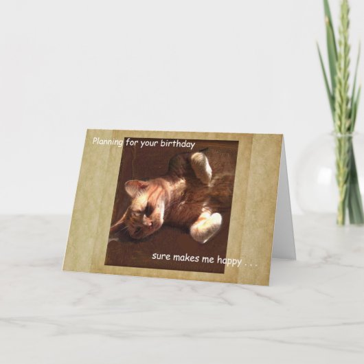 Bonne planification de la carte de chat pour votre (Devant)