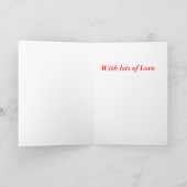 Bonne première carte bébé Astrid de Noël (Intérieur)