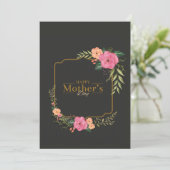 Bonne première carte de coeur de la fête des mères (Debout devant)