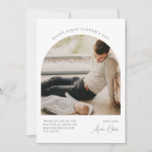 Bonne première Fête des pères Carte photo moderne (Devant)