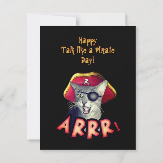 Bonne présentation comme une carte Pirate Day 9/19 (Devant)