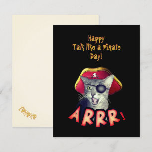 Bonne présentation comme une carte Pirate Day 9/19