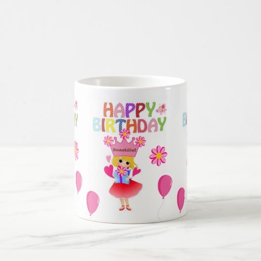 Bonne princesse Mug Anniversaire (Centre)