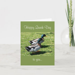 Bonne Quack Day Plié Carte de voeux