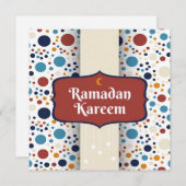 Bonne Ramadan Kareem Crescent Carte de vacances (Devant / Derrière)