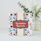 Bonne Ramadan Kareem Crescent Carte de vacances (Debout devant)