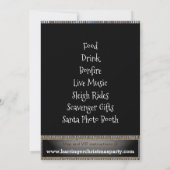 Bonne Reindeer Fête Invitation (Dos)