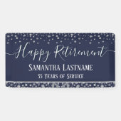 Bonne retraite Budget Confetti Bannière (Horizontal)