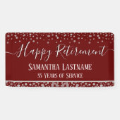 Bonne retraite Budget Confetti Bannière (Horizontal)