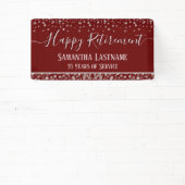 Bonne retraite Budget Confetti Bannière (Insitu)