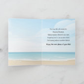 Bonne retraite ! Carte de voeux à thème de vacance (Intérieur)