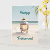 Bonne retraite ! Carte de voeux pour un collaborat (Fleur jaune)