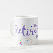 Bonne retraite Confetti Mug (Devant gauche)