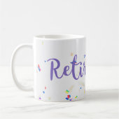 Bonne retraite Confetti Mug (Gauche)