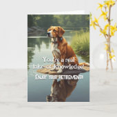 Bonne retraite drôle Carte de voeux pliée (Fleur jaune)