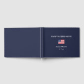 Bonne retraite États-Unis Drapeau Livre d'invités (Complet)