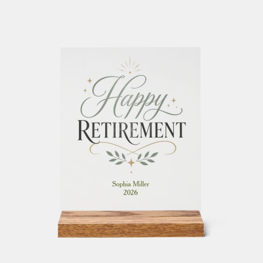 Bonne retraite nom personnalisé (Recto)