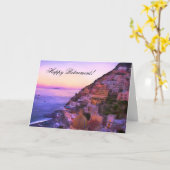 Bonne retraite Positano Italie carte coucher de so (Fleur jaune)