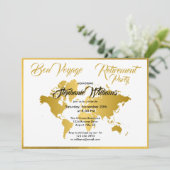 Bonne Route Frontière Dorée Carte du Monde Fête de (Debout devant)
