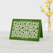 Bonne Saint Patrick, carte (Fleur jaune)