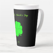 Bonne Saint Patrick's Day Large Latte Mug (Angle droit)