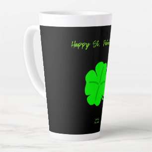 Bonne Saint Patrick's Day Large Latte Mug