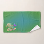 "Bonne Saint Patrick's Day" Serviette Shamrock (Serviette à main)