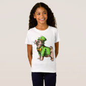 Bonne Saint Patrick's Day | T-shirt Carlin Leprech (Devant entier)