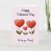 Bonne Saint Valentin, Carte de Papa & Bébé, (Devant)