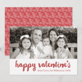 Bonne Saint Valentin | Carte photo de la Saint Val (Devant / Derrière)