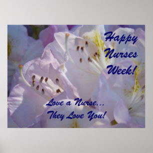 Bonne Semaine des Infirmières ! affiche Fleur J'ai