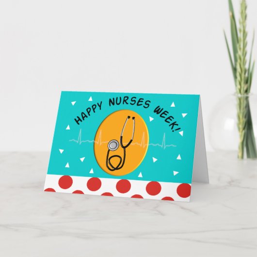 Bonne semaine des infirmières Carte de voeux 2 (Devant)