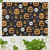 Bonne serviette de cuisine Motif Halloween (Plié)