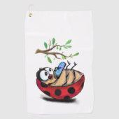 Bonne serviette de golf Little Ladybug (Devant)