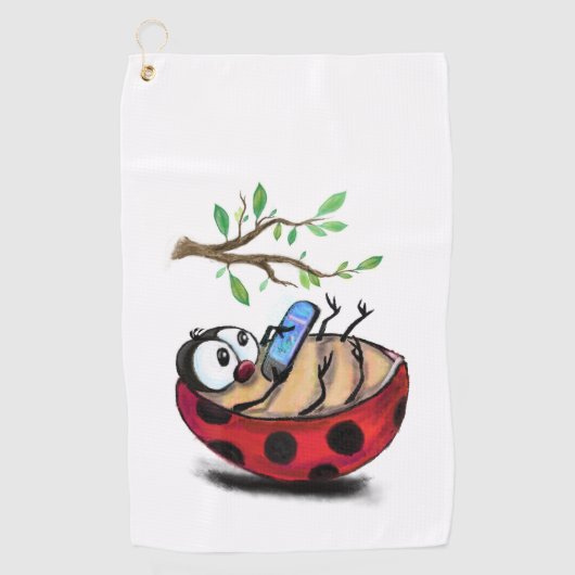 Bonne serviette de golf Little Ladybug (Devant)