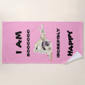 Bonne serviette de plage de chien (Devant)