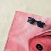 Bonne serviette de plage de cochon (En situation)