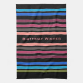 Bonne serviette de toilette de séchage d'anniversa (Vertical)