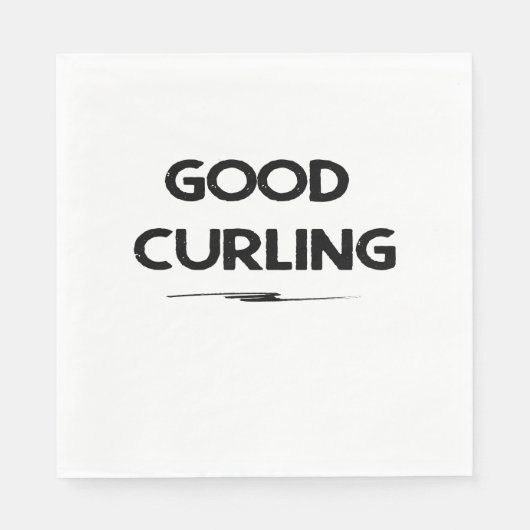 Bonne serviette en papier de curling (Devant)