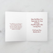 Bonne Soeur d'anniversaire - Carte de sourire (Intérieur)