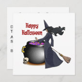 Bonne Sorcière et Invitation Cauldron (Devant / Derrière)